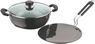 Vinod Cookware Induction Bottom Cookware Set(Stainless Steel, 6 - Piece)