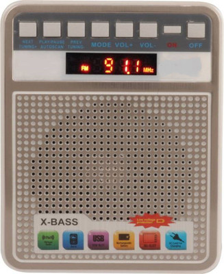 

NZ LATEST BLUETOOTH SPEAKER WITH USB SD CARD AND AUX FM Radio(Grey)