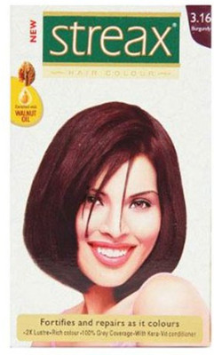 

Streax Walnut Oil Hair Color(Burgundy 3.16)