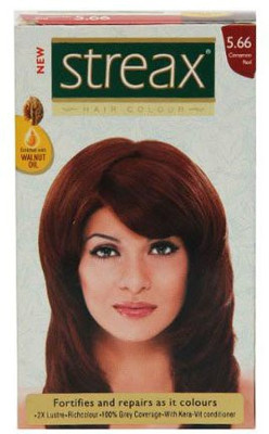 

Streax Walnut Oil Hair Color(Cinnamon Red No.5.66)