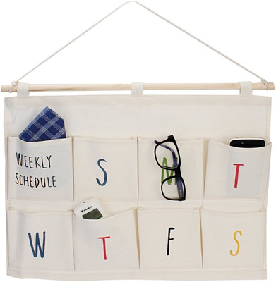 

HOKIPO 8 Pocket 'Weekly Schedule' Wall / Door Hanger Accessories Organizer( )