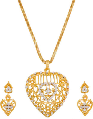 Luxor Alloy Jewel Set(White, Gold) available at flipkart for Rs.349