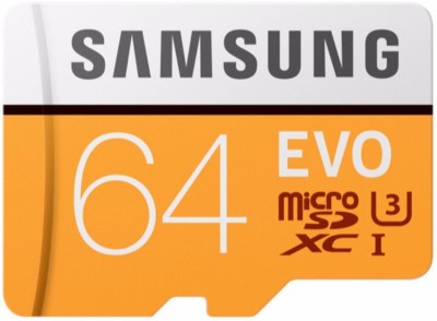 SAMSUNG EVO 64 GB SDXC Class 10 100 Mbps Memory Card(With Adapter)