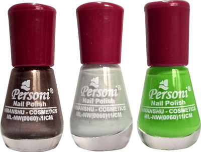 

Personi Combo Set of 3 Nail Paints White(Pack of 3)