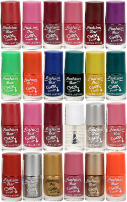 

Fashion Bar Gel Style Nail polish Jumbo Combo Pack 1039 Multicolor(Pack of 24)