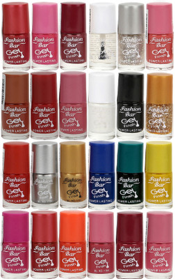 

Fashion Bar Gel Style Nail polish Jumbo Combo Pack 1035 Multicolor(Pack of 24)