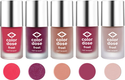 

COLOR DOSE Cerise Matt,Glitter Plum,Skinny Dip,Nude Lust,Pink Me Cerise Matt,Glitter Plum,Skinny Dip,Nude Lust,Pink Me(Pack of 5)