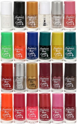 

Fashion Bar Gel Style Nail polish Jumbo Combo Pack 1034 Multicolor(Pack of 24)