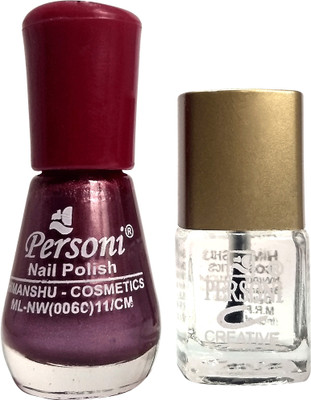 

Personi Combo Set of 2 Nail Paints (set-1) Purple(Pack of 2)