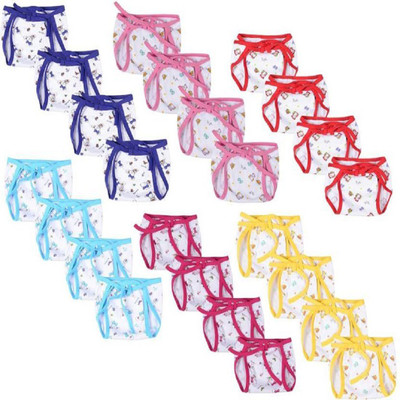 

Chinmay Kids BABY CARE REUSABLE CLOTH LANGOTS (Pack of 8 Pieces, Multicolor