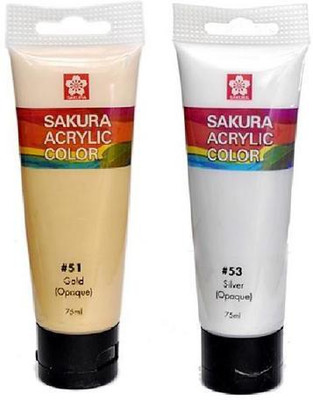 

Sakura Acrylic Color Tube(Set of 1, Gold, Silver)