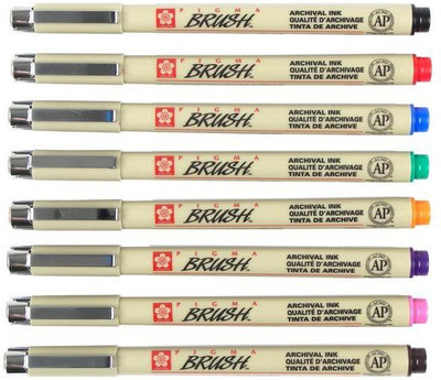 

Sakura Pigma Brush Set Calligraphy(Pack of 8)