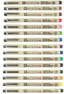 

Sakura Pigma Micron Set Calligraphy(Pack of 15)