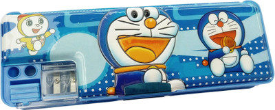 

Ashmaadi Magnetic Both side Openable, Dual Sharpener Pencil Box Art Plastic Pencil Box(Set of 1, Multicolor)