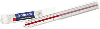 

Isomars Triangular T6 Ruler(Set of 1, White)