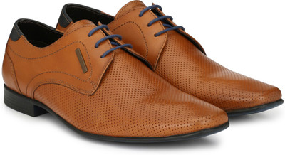 

Alberto Torresi Derby For Men(Tan, Tan+blue