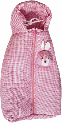 

My New Born All Season use, 100% Cotton, 4 in 1 high Quality comfortable Zipper Sleeping Bag Cum Carried Bed for babies Sleeping Bag(Red