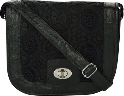 

Pickpocket Women Casual Black Canvas Sling Bag