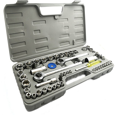 

HUNTING HOBBY Combination Socket Wrench Set With Box-Tool Kit Set, Hand Tool Set, Tool Kit, Household Tool Set, Hand Tool Kit, Portable Tool Set, Car Tool Set Socket Set(Pack of 52)