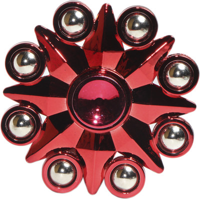 

Pine Kraft 8 Ball High Speeds Stylish New Arrival Metal Spinner- Metallic Red colour(Red)