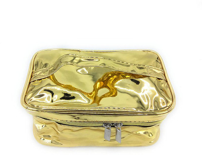 

magnas Magnas™ - Golden Cosmetic Bag (Golden) Travel Toiletry Kit(Gold)