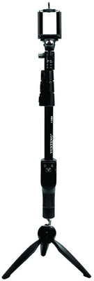 

Totu 1288 Extendable Handheld Monopod Holder for Camera And Mobile Phone With 228 Mini Tripod Monopod(Black, Supports Up to 500 g)