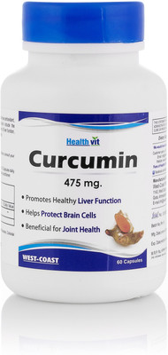 

HealthVit Curcumin (Curcumin Extract 95%) 475 mg(60 No)