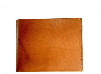 

N R CREATION Men Tan Genuine Leather, Artificial Leather Wallet(5 Card Slots)