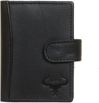

Naysa Men Black Genuine Leather Card Holder(12 Card Slots)