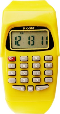 VITREND ™ KK-907-Yellow-Calculator-Date-AM-PM Time Digital New Watch  - For Boys & Girls   Watches  (Vitrend)
