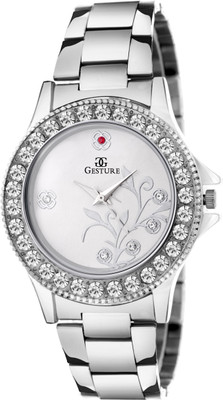

Gesture 07- Silver Attractive Elegant Watch - For Girls