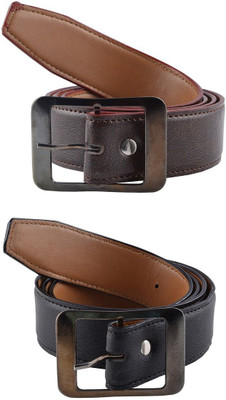 

Peacock Mundkar Men Casual Black, Brown Artificial Leather Belt