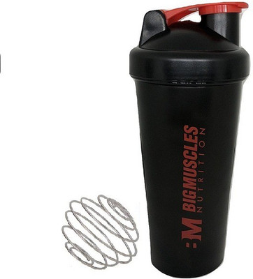 

BIG MUSCLES MY Gym 600 ml Shaker(Pack of 1, Black)