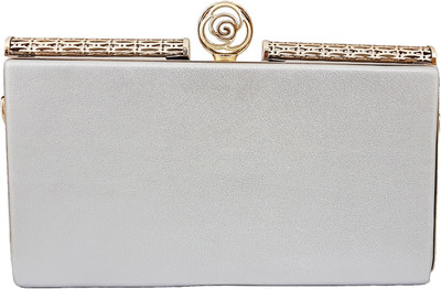 

kittons Party Silver Clutch