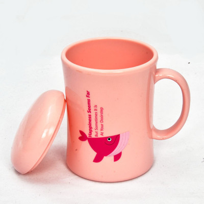 

Little Kitchen Safe Tea,Milk & Coffee Hot Double Wall Plastic Single Pc Mug Unbreakable Plastic(Red, Pack of 1)