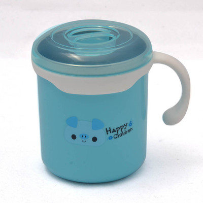 

Little Kitchen Safe Tea,Milk & Coffee Hot Double Wall Plastic Single Pc Mug Unbreakable Plastic(Blue, Pack of 1)