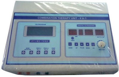 

Physiogears 4 IN 1 ONE LCD COMPUTERRIZED IFT+MS+TENS+US PHYSIOTHERAPY Electrotherapy Device(MG-13)