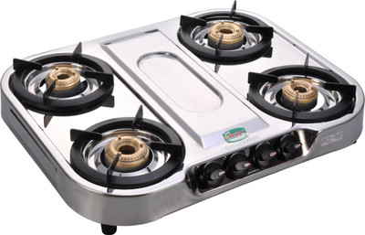 

GOLDEN SURYA Stainless Steel Manual Gas Stove(4 Burners)