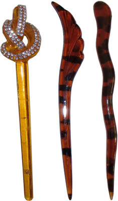 

Vogue Wedding combo of juda sticks Bun Stick(Multicolor)