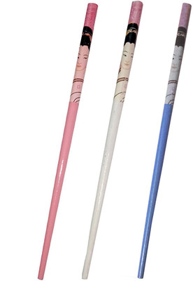 

CraftEra Wooden Stick Bun Stick(Multicolor)