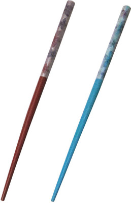 

CraftEra Wooden Stick Bun Stick(Multicolor)