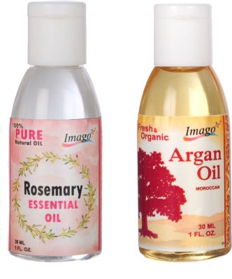IMAGO Rosemary & Argan Essential Oil For Skin Hair & Massage Hair Oil(60 ml)