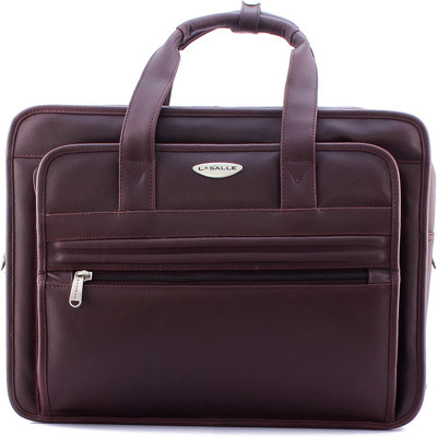 

LASALLE 13 inch Expandable Laptop Messenger Bag(Brown)