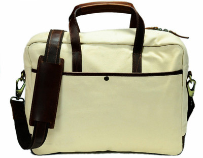 

Zakara 15 inch Laptop Messenger Bag(Cream)