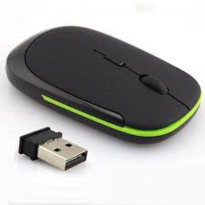 

TECHON ion slim wireless mouse Wireless Optical Gaming Mouse(USB, Silver, Black)