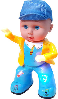 

Bonkerz Cute Little Apple Dancing Baby singing Song with 3D Lights Music(Multicolor)