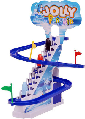 

Bonkerz Musical Battery Operated Funny Jolly Penguin's Race Track Game Toy(Multicolor)