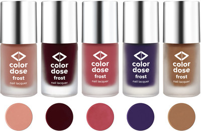 

COLOR DOSE Berry serup,Gold rush,Nude Lust,Divine Wine,Coral. Berry serup,Gold rush,Nude Lust,Divine Wine,Coral.(Pack of 5)
