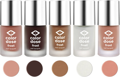

COLOR DOSE Nude Lust,White Rose,Gold rush,Chocolate Kiss,Nude Angel Nude Lust,White Rose,Gold rush,Chocolate Kiss,Nude Angel(Pack of 5)