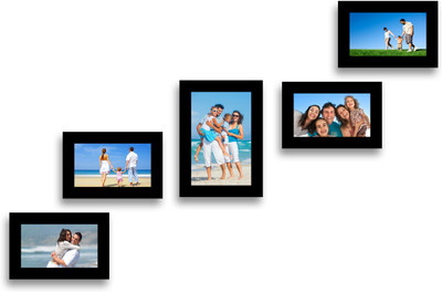 

Swadesi Stuff MDF Photo Frame(Black, 5 Photos)